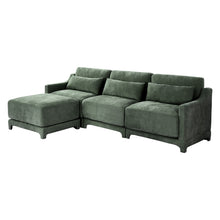 Load image into Gallery viewer, Stylish Sofa With Ottoman And Lumbar Pillows, Ergonomic Design

