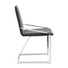 Load image into Gallery viewer, Upholstered Velvet Metal Dining Side Chairs (Set of 2) - Gray
