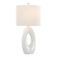 Load image into Gallery viewer, Pearl - Contemporary Table Lamp (Set of 2) - Matte White / Natural Shell
