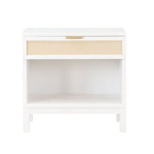 Load image into Gallery viewer, Blake - Cane 1 Drawer Nightstand With Cane Front - White
