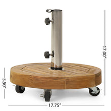 Load image into Gallery viewer, Ralph - Round Umbrella Base - Teak
