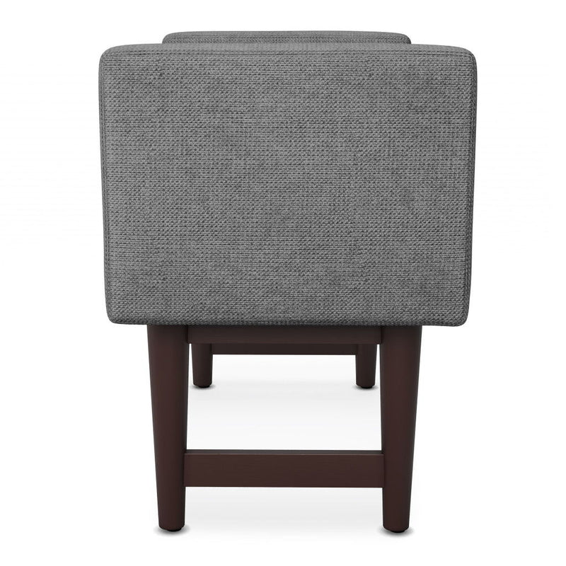 Ottoman - Gray / Walnut