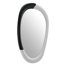 Load image into Gallery viewer, 31" Steel Oval Geometric Framed Accent Mirror - White
