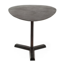Load image into Gallery viewer, Industrial Style Elliptical Side Table With Aluminum Frame - Bronze
