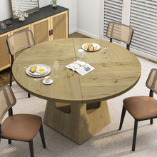 Load image into Gallery viewer, Farmhouse Round Dining Table With Storage Base
