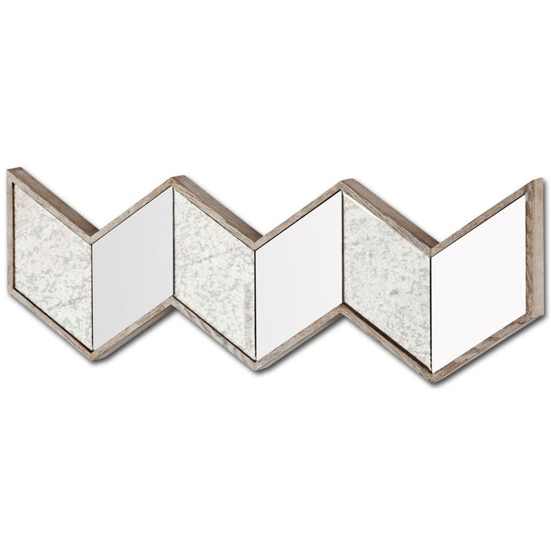 14" Novelty Framed Accent Mirror - Natural