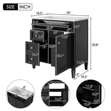 Load image into Gallery viewer, Bathroom Vanity With Top Sink, Storage Cabinet With 2 Drawers, Tip Out Drawer
