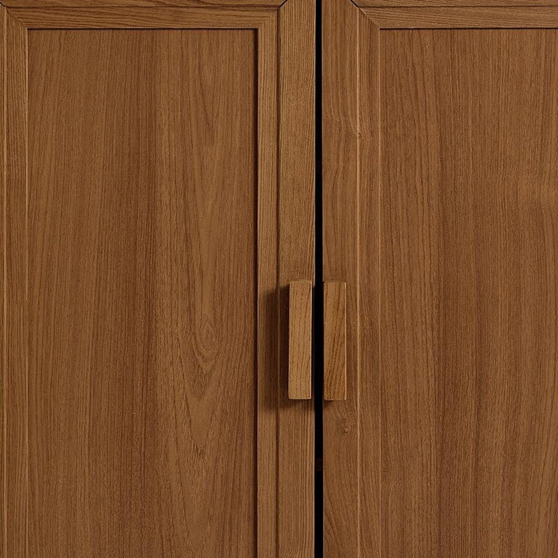 Corner Accent Cabinet With Two Doors (Set of 2) - Walnut