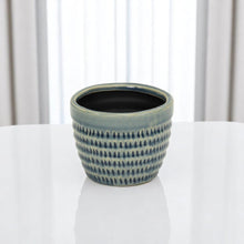 Load image into Gallery viewer, Dotted Round Pot Planter (487484) - Blue
