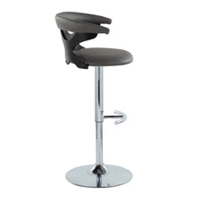 Load image into Gallery viewer, Gardenia - Contemporary Adjustable Barstool &amp; Swivel, Rounded T Footrest (Set of 2)
