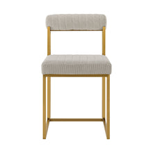 Load image into Gallery viewer, Upholstered Polyester Open Back Dining Side Chairs (Set of 2) - Gray
