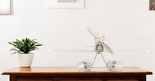 Load image into Gallery viewer, Hand Painted Model Airplane Tabletop Sculpture (364200) - Nickel
