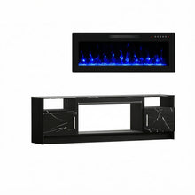 Load image into Gallery viewer, Fireplace TV Stand With Fireplace (734210) - Black
