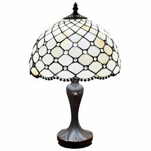 Load image into Gallery viewer, Metal Candlestick Table Lamp With White Dome Shade - Dark Brown
