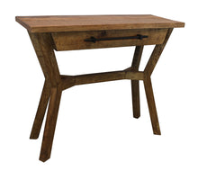 Load image into Gallery viewer, Solid Wood Distressed A Frame Console Table And Drawers - Natural

