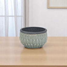 Load image into Gallery viewer, Ceramic Round Pot Planter - Blue
