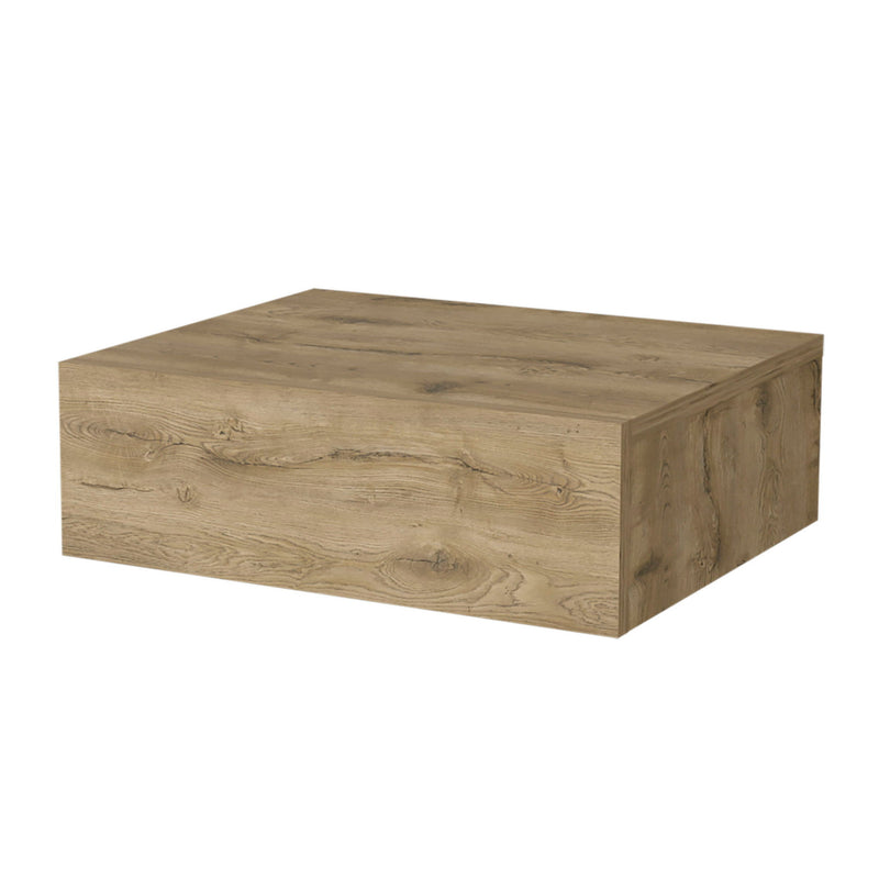 5" One Drawer Faux Wood Floating Nightstand - Light Brown