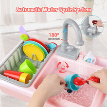 Load image into Gallery viewer, Kids Play Kitchen With Mud Kitchen Set &amp; Water Play Toys For Outdoor Use - Green
