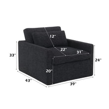 Load image into Gallery viewer, Naveen - Swivel Chair With 1 Toss Pillow
