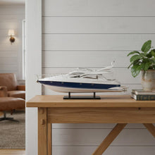 Load image into Gallery viewer, Hand Painted Model Boat (624225) - White / Blue
