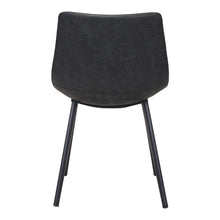 Load image into Gallery viewer, Faux Leather Upholstered Dining Room Side Chairs (Set of 2) - Black

