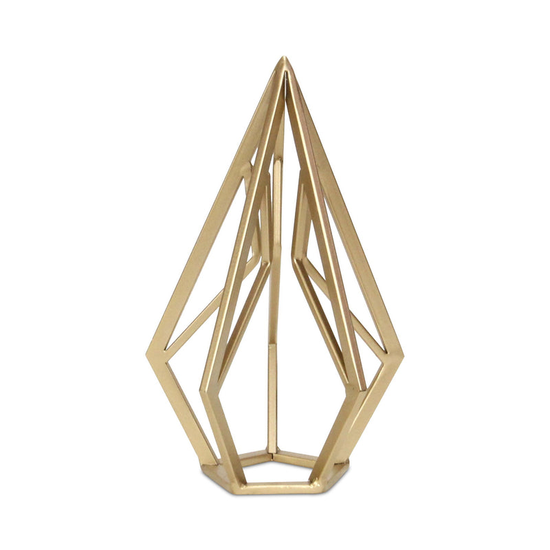 Open Geometric Tabletop Sculpture (635384) - Gold