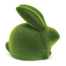 Load image into Gallery viewer, Faux Covered Rabbit Figurines (Set of 2) - Green / Moss
