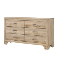 Load image into Gallery viewer, Six Drawer Double Dresser - Natural Brown
