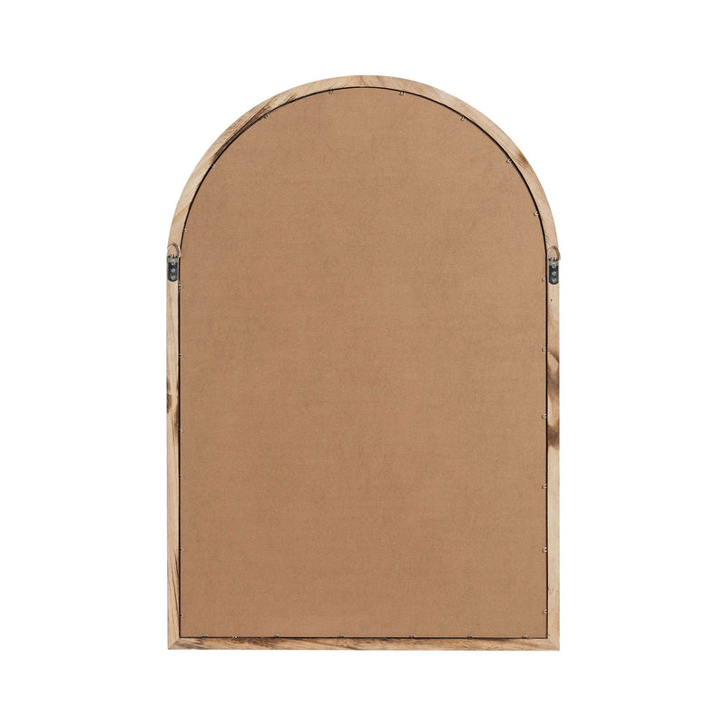 36" Arch Framed Accent Mirror - Brown