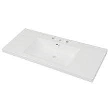 Load image into Gallery viewer, Vanity Top With 3 Faucet Holes, Rectangular Basin For Bathroom - White
