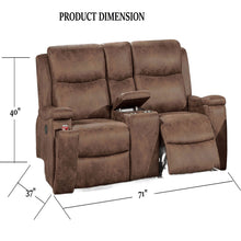 Load image into Gallery viewer, Modern Manual Motion Living Room Set &amp; Hidden Cup Holders
