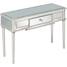 Load image into Gallery viewer, Antiqued Console Table - Silver Leaf
