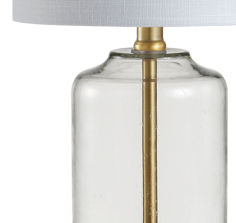 20" Novelty Table Lamp LED With Globe Shade - Clear