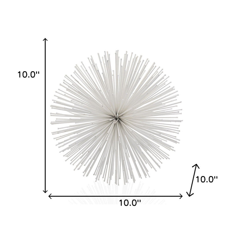 Decorative Orb Tabletop Sculpture (480037) - White