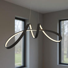 Load image into Gallery viewer, LED Dimmable Smart Enabled Metal Chandelier - Black
