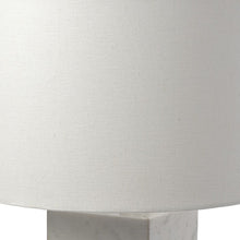 Load image into Gallery viewer, Block Table Or Desk Lamp - White Marble And Natural Wood
