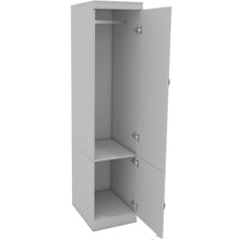 Load image into Gallery viewer, 71" Wood Mirro Two Door Combo Dresser - White
