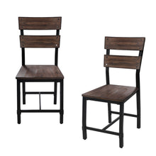 Load image into Gallery viewer, Fabric Wing Back Dining Side Chairs (Set of 2) - Lavender / Gold
