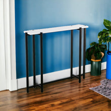 Load image into Gallery viewer, Frame Console Table - White / Black
