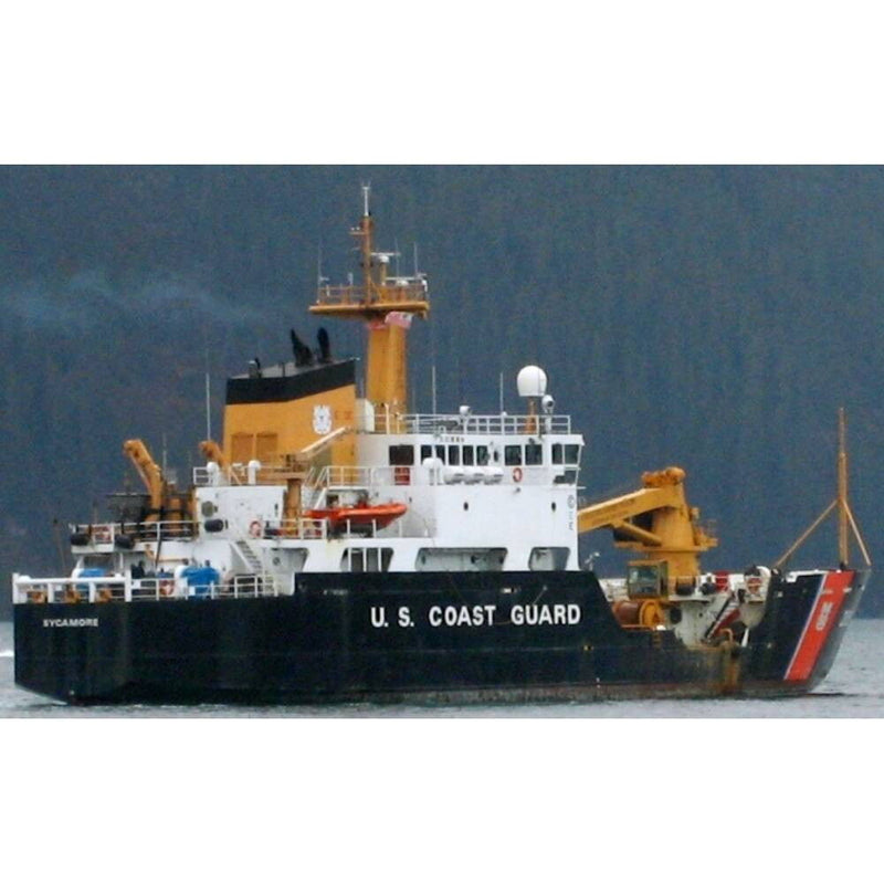 Hand Painted Model Boat (624555) - Dark Gray / White
