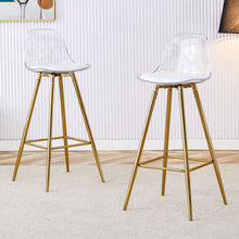 Load image into Gallery viewer, Stylish Upholstered Bar Chairs With Metal Leg
