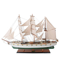 Load image into Gallery viewer, Hand Painted Model Boat (624643) - Dark Brown / Beige

