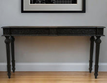 Load image into Gallery viewer, Solid Wood Distressed Console Table - Gray
