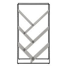Load image into Gallery viewer, Five Tier Geometric Bookcase - Gray
