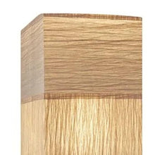 Load image into Gallery viewer, Column Floor Lamp With White Rectangular Shade - Natural
