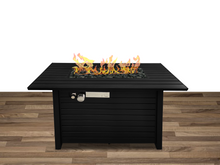 Load image into Gallery viewer, Living Source International Steel Propane/Natural Gas Outdoor Fire Pit Table with Lid
