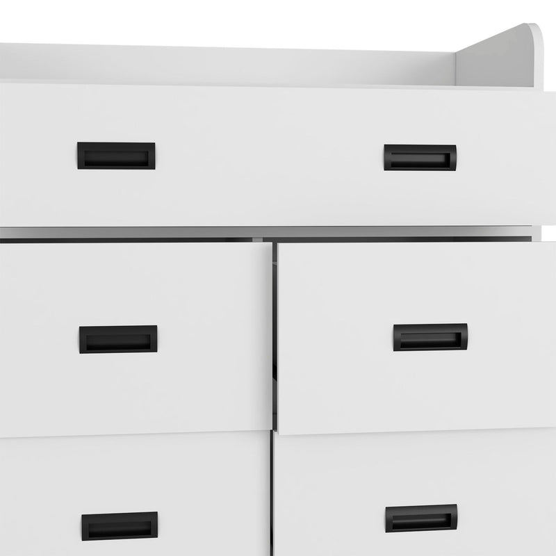 34" Five Drawer Dresser - White