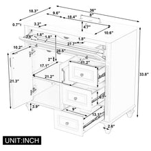 Load image into Gallery viewer, Modern Bathroom Vanity With Sink, 3 Drawers &amp; 2 Doors
