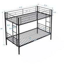 Load image into Gallery viewer, METAL BUNK BED BLACK
