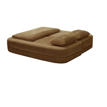 Load image into Gallery viewer, Multi Functional Sectional Sofa Bed With Independent Chaise Lounge And Functional Blanket
